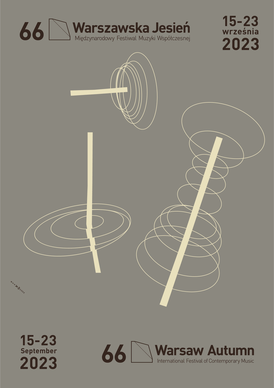 Plakat festiwalu Warszawska Jesień