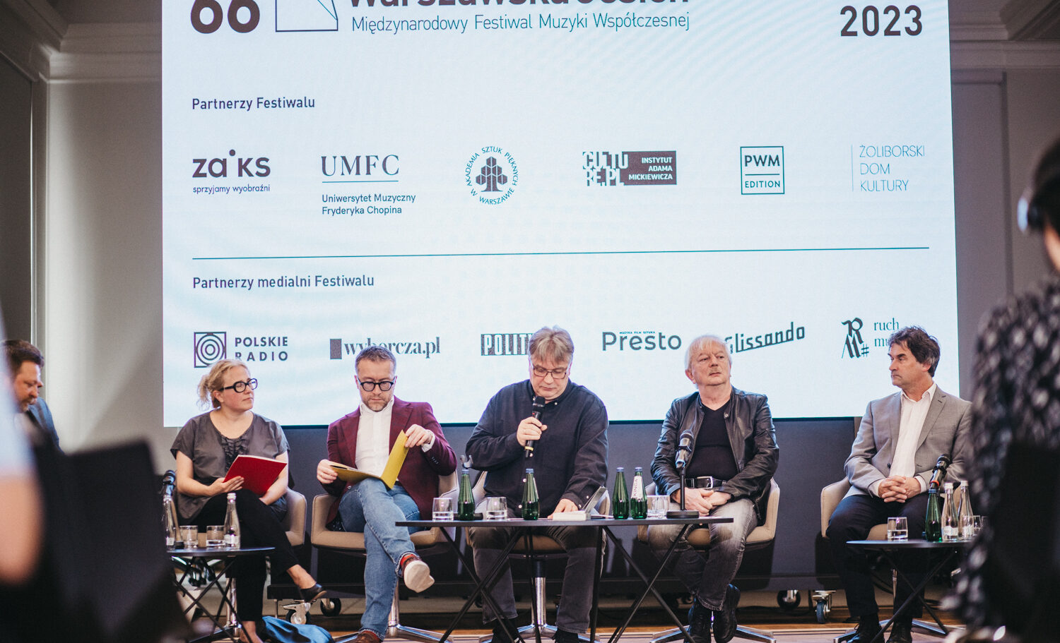 Kierownictwo festiwalu podczas konferencji prasowej